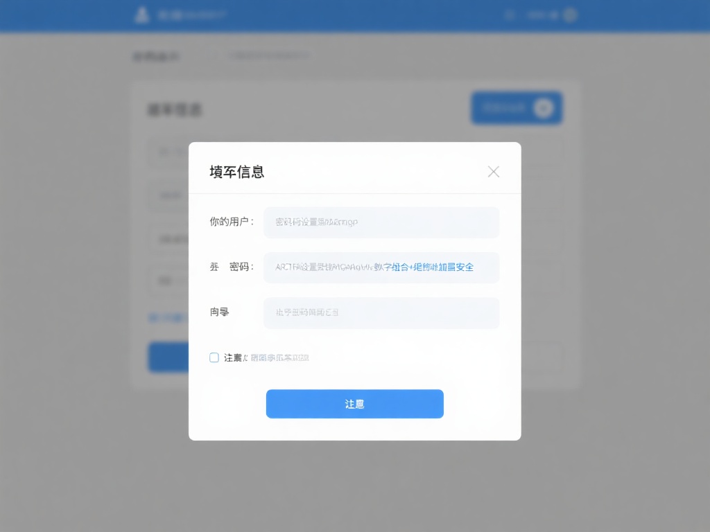 填写基本信息：按照页面提示，输入你的用户名、密码以